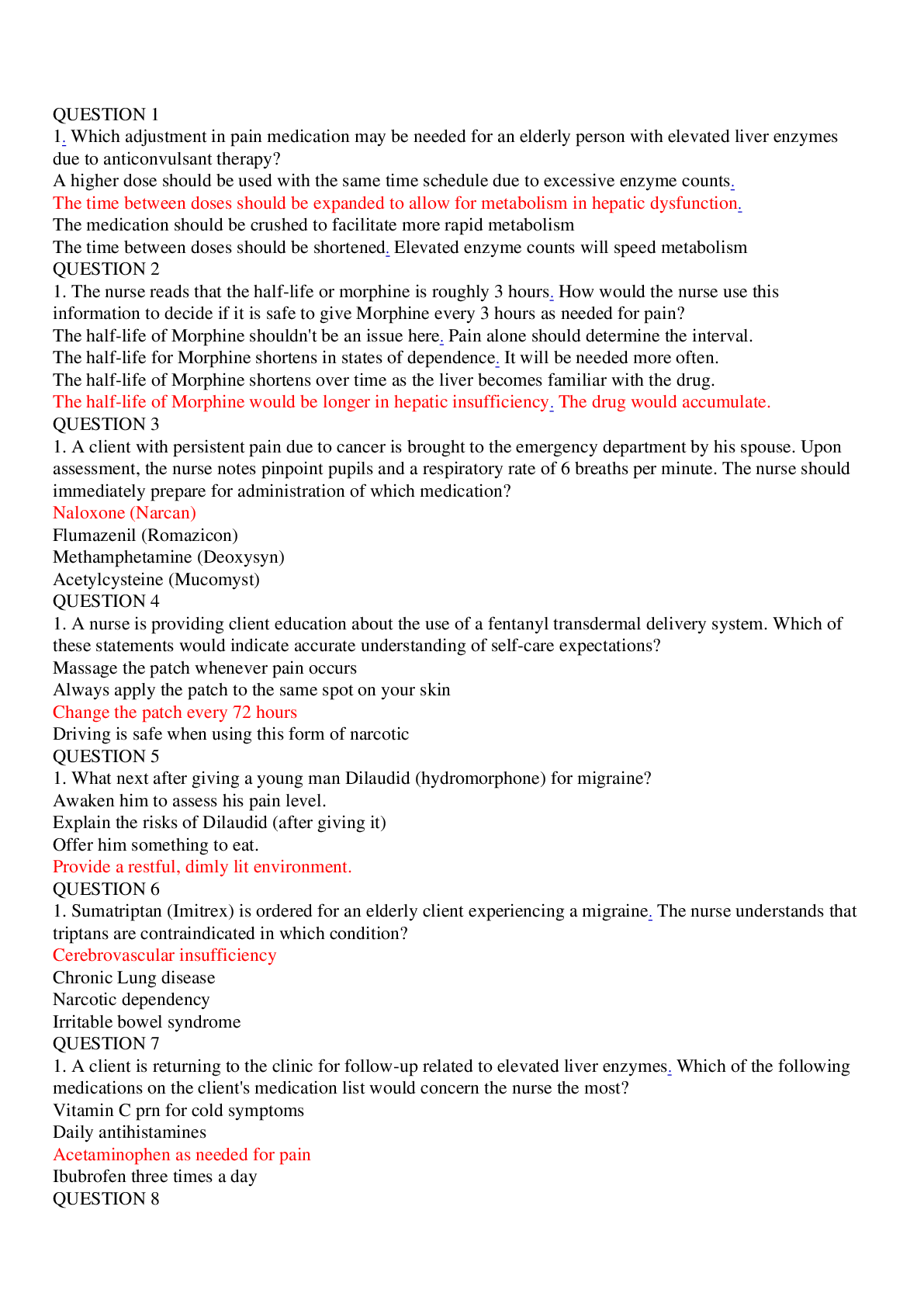 Preview image of Rasmussen NUR 2407 Module 3 Quiz (updated version) document